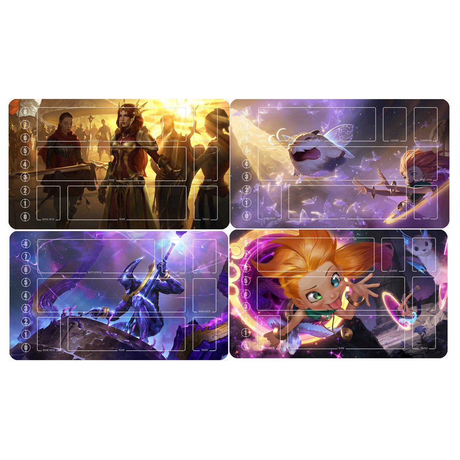 

600X350X2Mm Diy Teamfight Tacticsed Card Battle Mat Tcg Single Player Board Game Card Duel Plate Battle Mat Anime Cards Gift Toy
