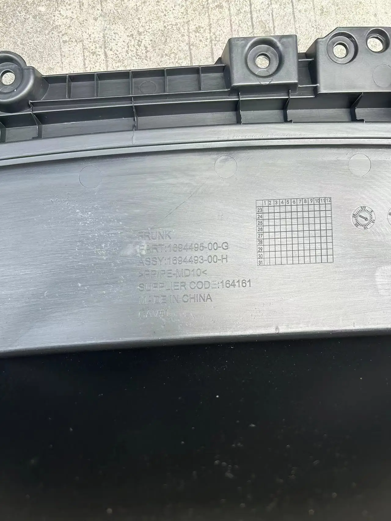 For Tesla Model3 Refresh 3 Front Spare Box Brand New Made in China Part No. 1694493-00-H