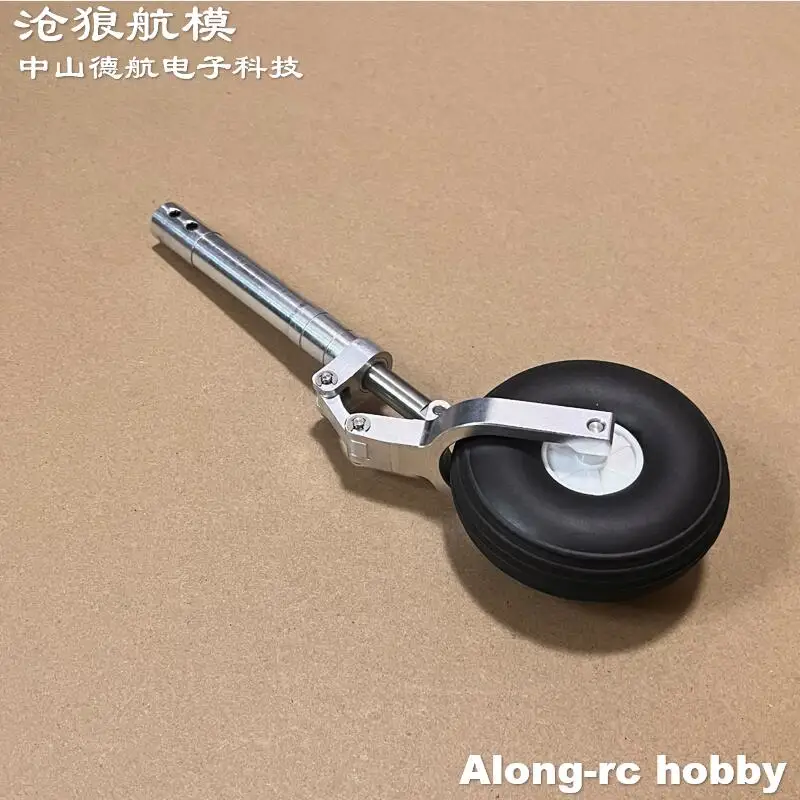 RC Airplane Part Height 150-240mm D4 D5 Strengthened Damping Kneeling Landing Gear with 70mm Wheel for 5-10kg Aircraft EDF Plane