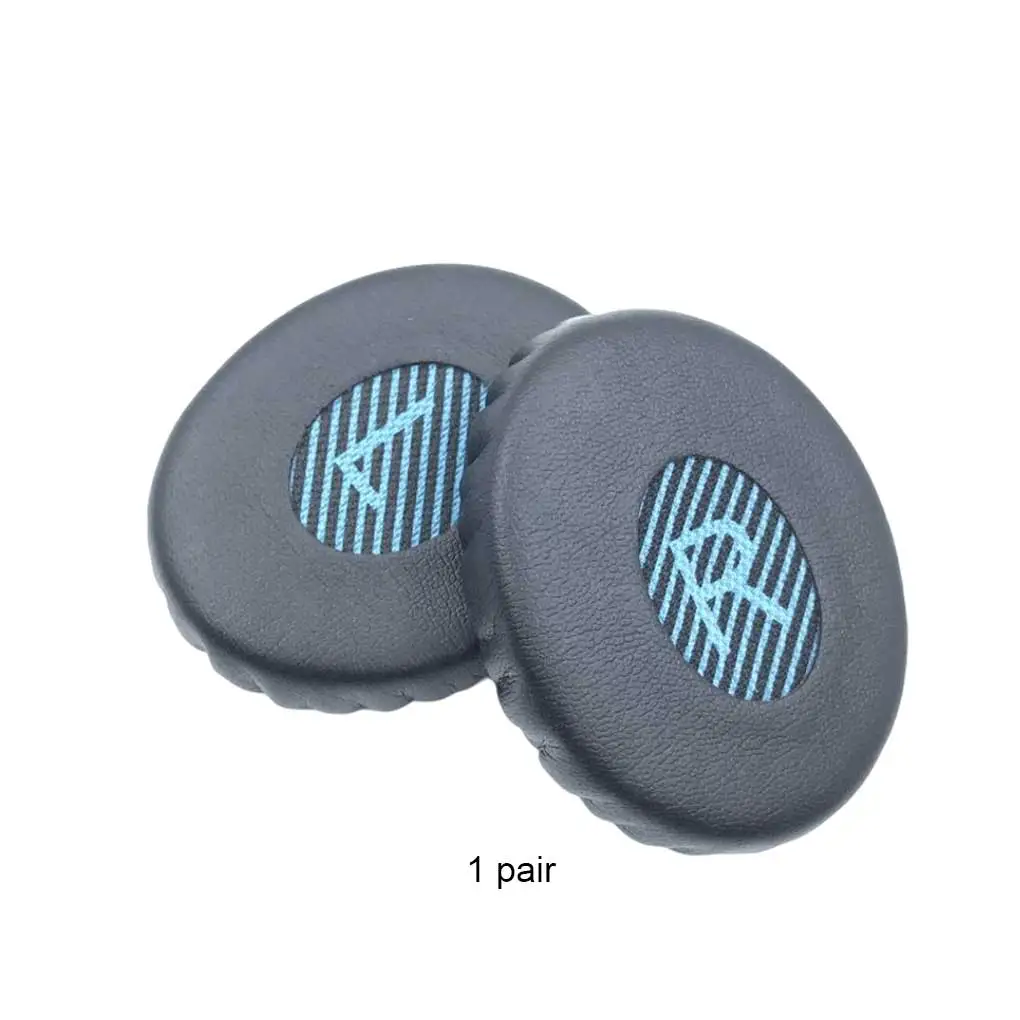 ヘッドフォン用イヤーマフ、ブラックイヤーパッド、ヘッドセットスペアパーツ、1ペア