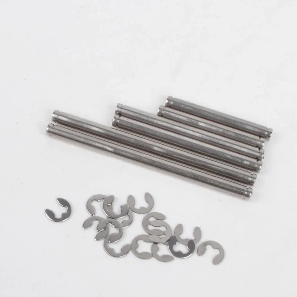 Metal Coated Kingpin Set for Tamiya TA02 Top Force Chassis (Suspension Arm Pins)