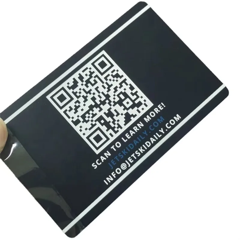 2025 High Quality Business Professionals Use Stainless Steel VIP Membership Card with Custom QR Code Engraving