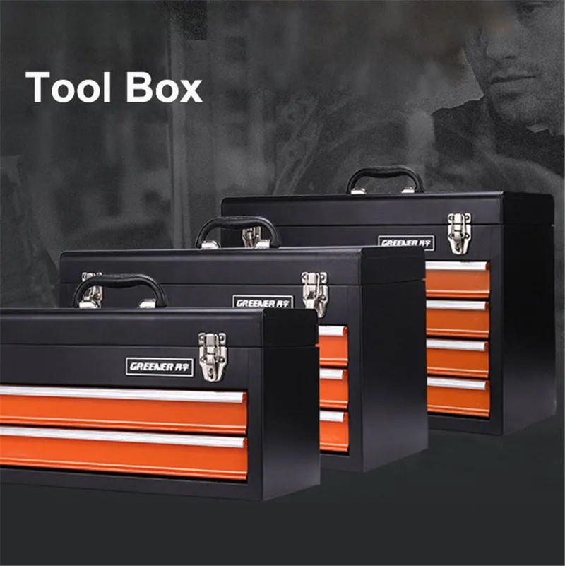 Multi-drawer Car Tools Box Professional Tool Box Complete Workshop Trolley Workbench Waterproof Garage Equipment Multifunction