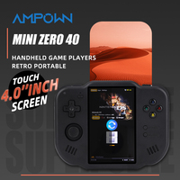 AMPOWN Mini Zero 40 Vertical Handheld Game Players Consoles 4.0 Inch IPS Touch Screen Portable Retro Video Game Android System