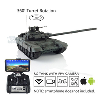 1/16 HENG LONG Toys for  TK7.0 Plastic FPV T90 RTR RC Tank 3938 360° Turret Steel Gearbox Outdoor Toys TH17877-SMT4