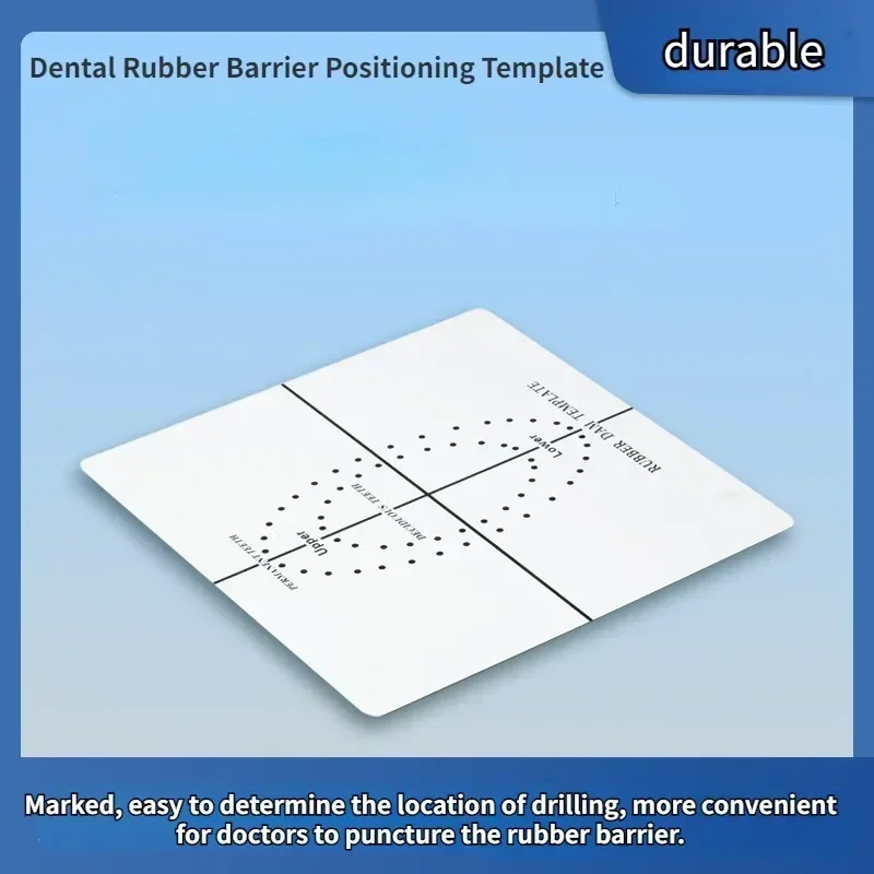 Dental Rubber Barrier Positioning Template Stainless Steel Dam Sheets Hole Punch Plate Barrier Orientation Endodontic Punches