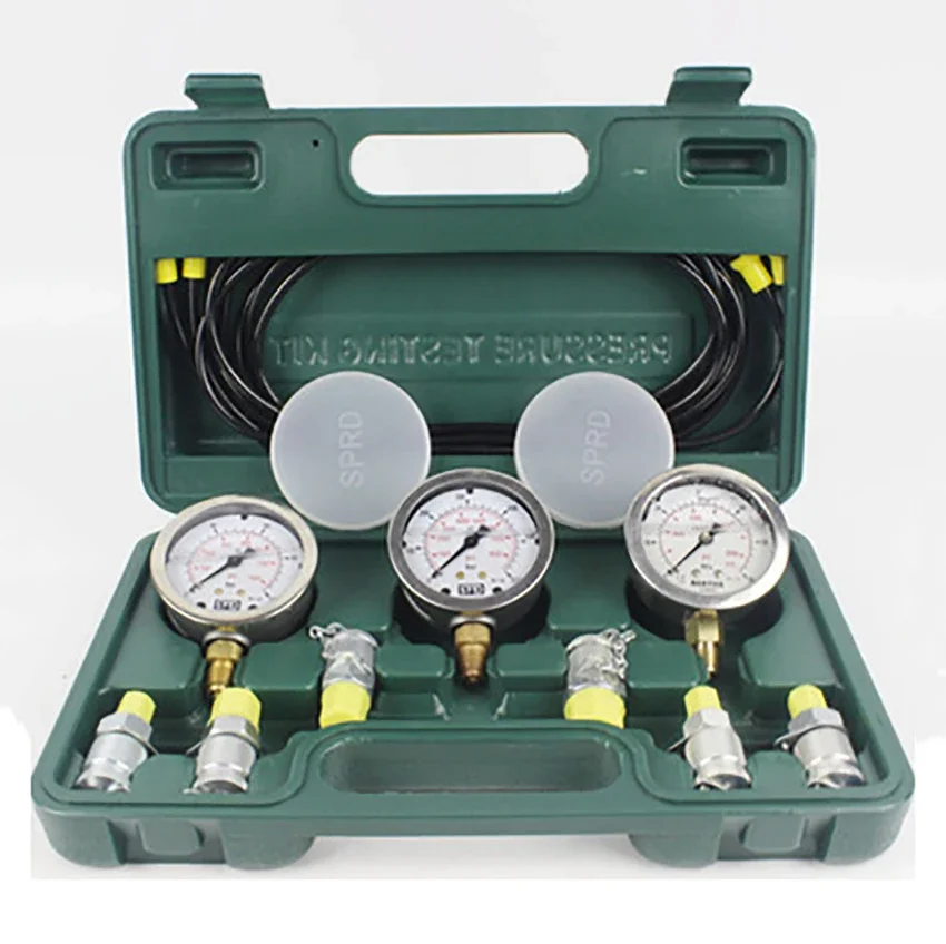 

Hydraulic Pressure Guage Test Kit For Excavator Portable Pressure Gauge Tools With Testing Point Coupling 630 Operating Pressure