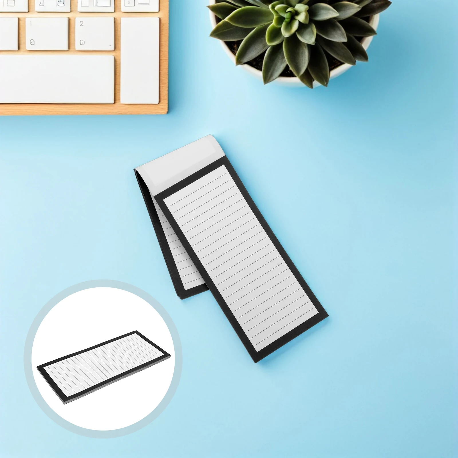 8pcs Retro Magnetic Notepad For Fridge 50 Sheets Lined Memo Pad Full Magnet Backing Grocery List Notepad Reusable Planner