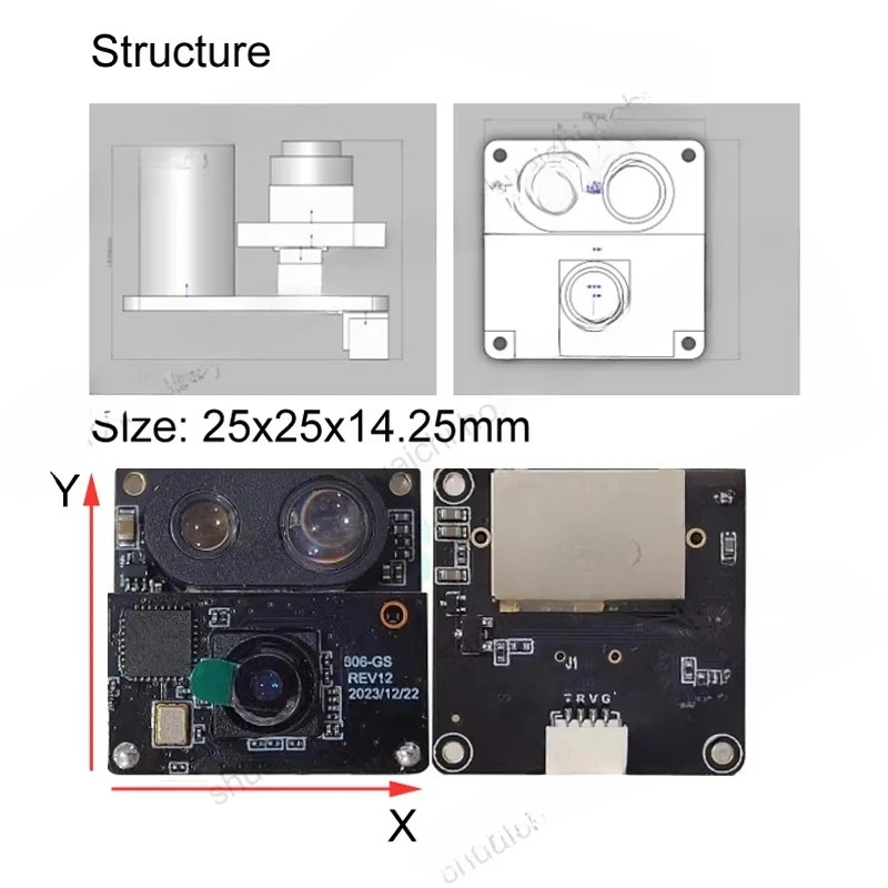 

1PC 3.7-5V 300mA Optical Flow Ranging 2-in-1 Module 120Hz 115200 Baud Rate Output For RC Drone Airplane PX4/Ardupilot