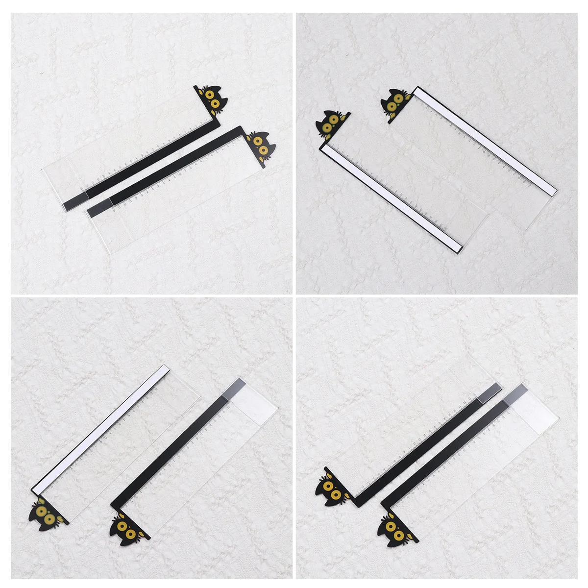 2 قطعة شاشة الكمبيوتر لوحات جانبية لوحات مذكرة أكريليك تصميم القط حاكم رسالة عرض لوحات لاصقة جدول الملاحظات المنظم #1