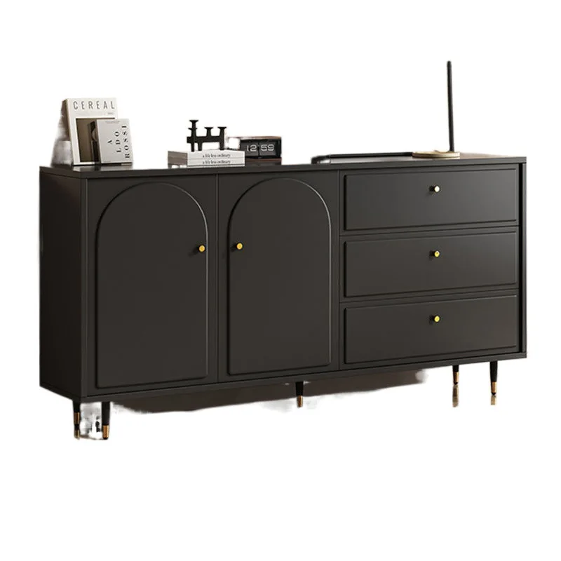 

Solid wood chest, black household bedroom small locker