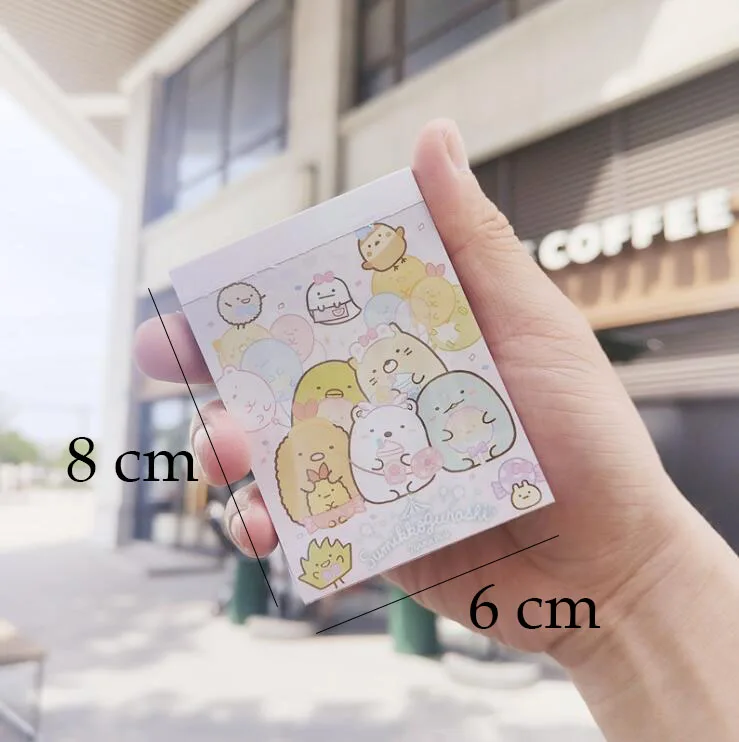 24 pcs/lot Sumikko Gurashi Memo Pad Sticky Note Cute N Times Stationery Label Notepad Bookmark Post School Supplies Wholesale