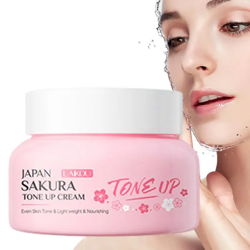 60g Sakura Blossom Moisturizer Moisturizing Tone-up Cream for Women\'s Face Fast Absorption Tone-Up Whitening Cream Skin Care