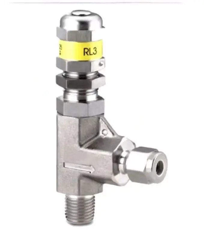 Interchange  316 Stainless Steel High  Pressure Proportional Unloading Valve SS-RL3M4-S4 Angle Type Safety Valve for Gas