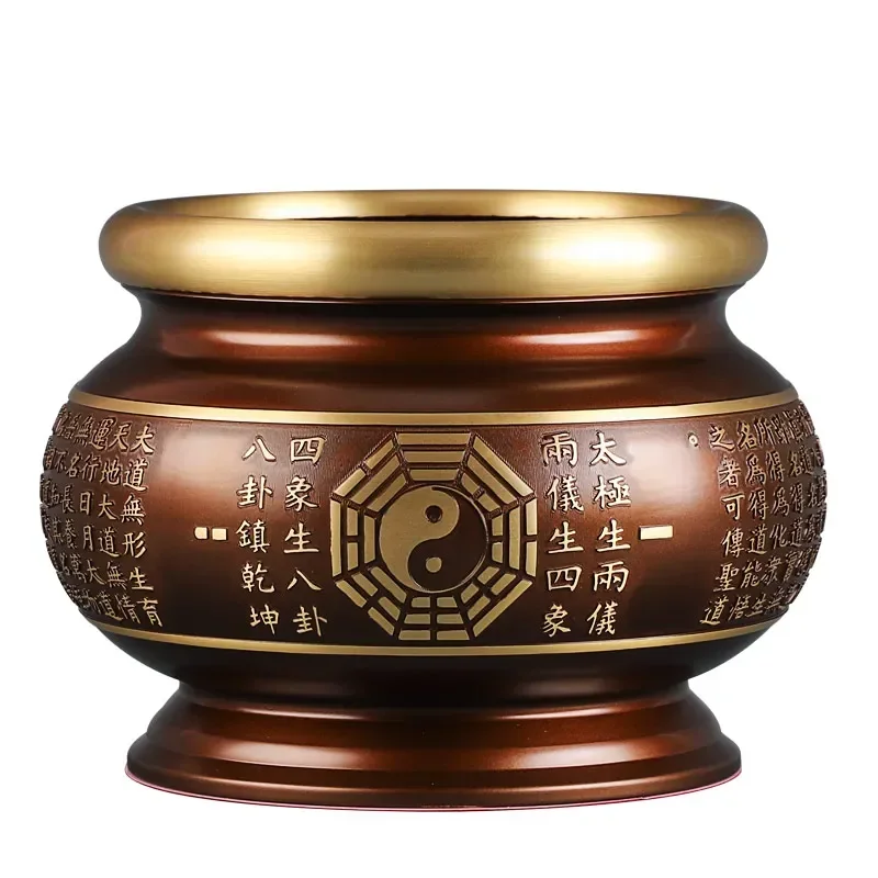 

Taiwan pure copper Taoist god supply a complete gossip incense burner complete set lamp supply god supplies