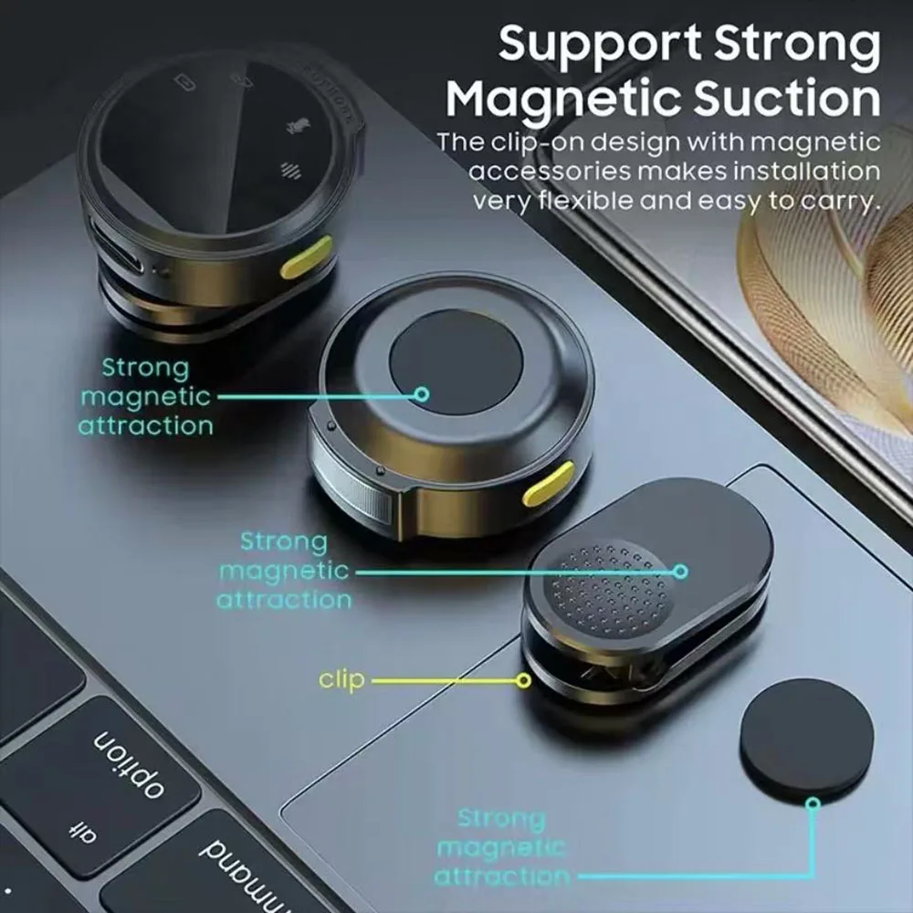 Wireless Lavalier Lapel Microphone Live Game Video Interview Audio Recording For iPhone Android Type-C With Magnetic Clip