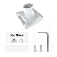 Adaptador de tubo para Starlink Gen 3, tubo redondo, adaptador de plástico de alto impacto, montaje en poste para placa Starlink V3, accesorios de montaje en techo