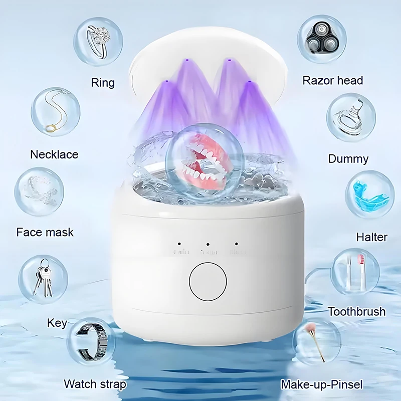 Xiaomi Ultrasonic Cleaner 50Khz Ultrasonic Cleaner Machine High Frequency Ultrasonic Cleaning Bath For Jewelry And Teeth Brace