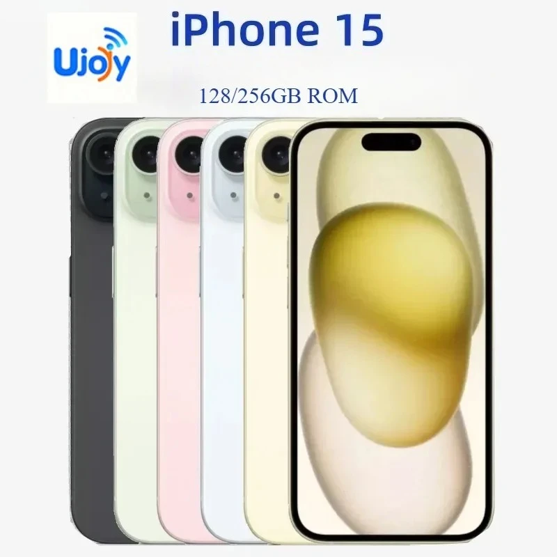 Apple iPhone 15 Unlocked Smartphone | 6.1" Super Retina XDR OLED | 6GB RAM 128/256GB ROM | Face ID NFC -Refurbished