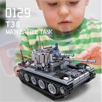 T85 T38 WW2 Military Main Battle Tank WW2 Building Blocks Collection Model Iron Army DIY Assembled Toys Birthday Gifts