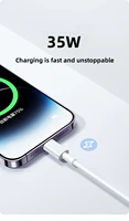 Pour PD 35W chargeur rapide USB Type C pour iPhone 15 14 13 12 11 Pro Max Mini Plus XR XS câble de données de charge accessoires 3