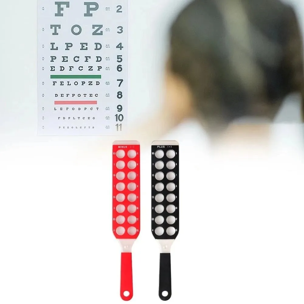 

Comfortable Handle Ophthalmic Retinoscopy Lens Quick Examination 2 Bars 32 Lenses Pocket Lens Set Optometric Retinoscopy Bars