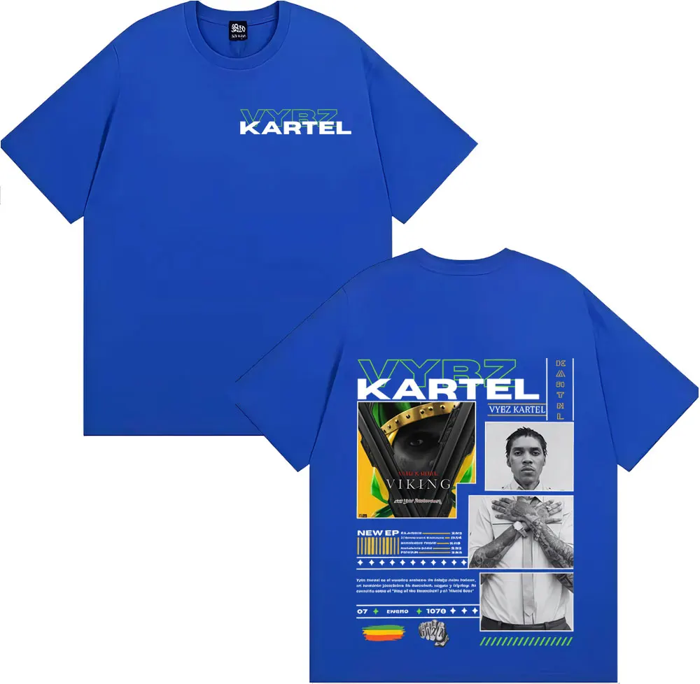 Rapper Vybz Kartel Tour 2025 Album T-shirts Men Women Comfort