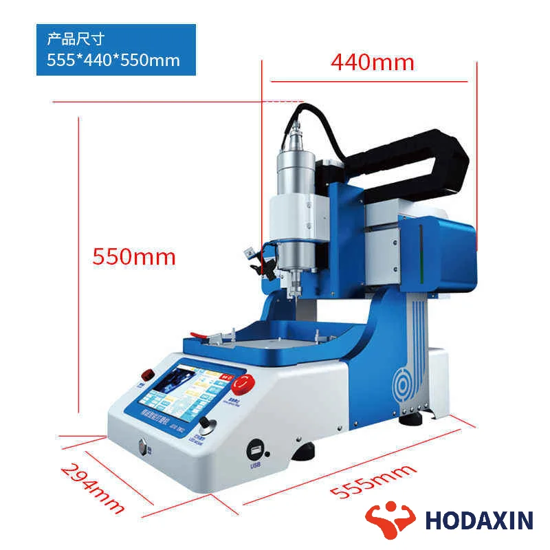 JC EM03 CNC Motherboard Chip Machine + 6 Pcs for 11-15 Front & Back Grind Mould for 6-17 Pro Max Phone Repair Machine