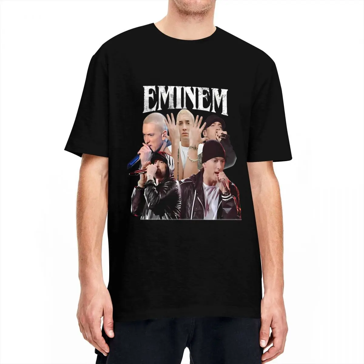 Men Women's EMINEM Rap Hip Hop T Shirts Music Retro Song Cotton Tops Awesome Short Sleeve O Neck Tees Unique T-Shirt