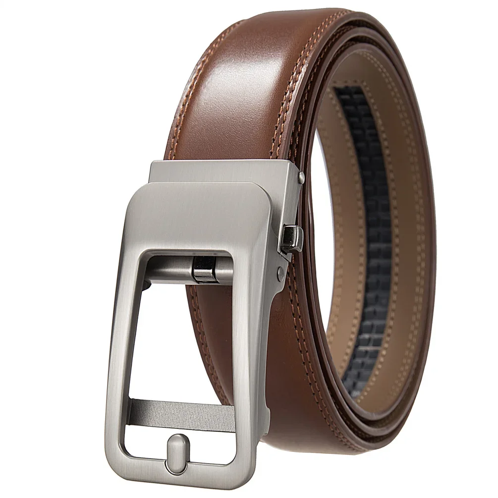 Plyesxale Luxury Designer Genuine Cow Leather Belts For Men Fashion Casual Ceinture Homme Automatic Buckle Man Belt Strap B1350
