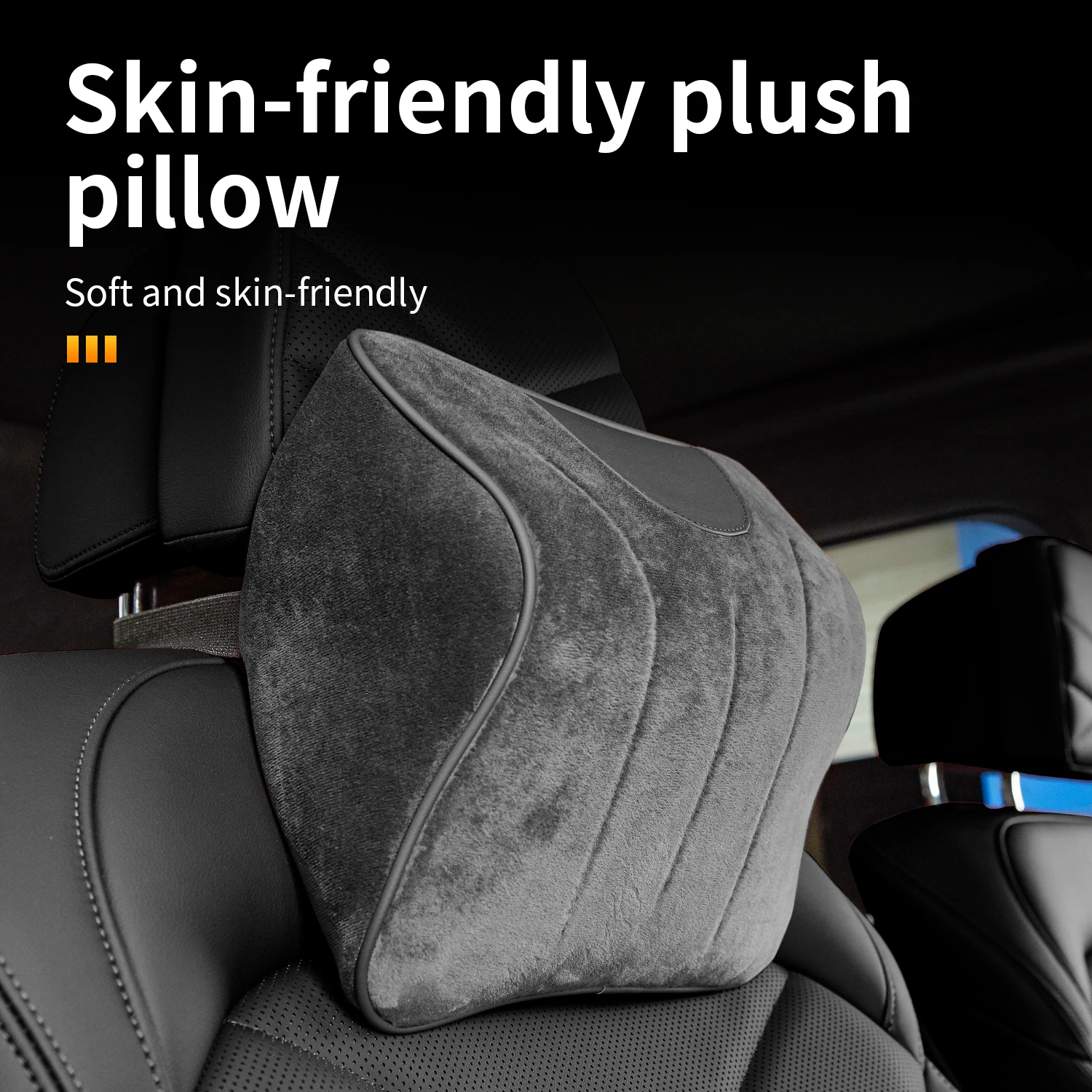 Soft and Skin‑friendly Plush Car Seat Headrest for Mercedes-Benz A-Class B-Class C-Class E-Class S-Class G-Class V-Class R-Class