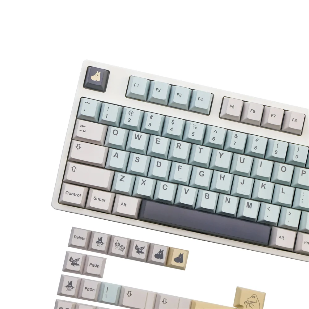 142 Keys Cherry Profile GMK Clone Keycap PBT DYE Sub ANSI Layout ISO Enter For 60/61/64/68/75/84/87/96/104/108 Keyboard