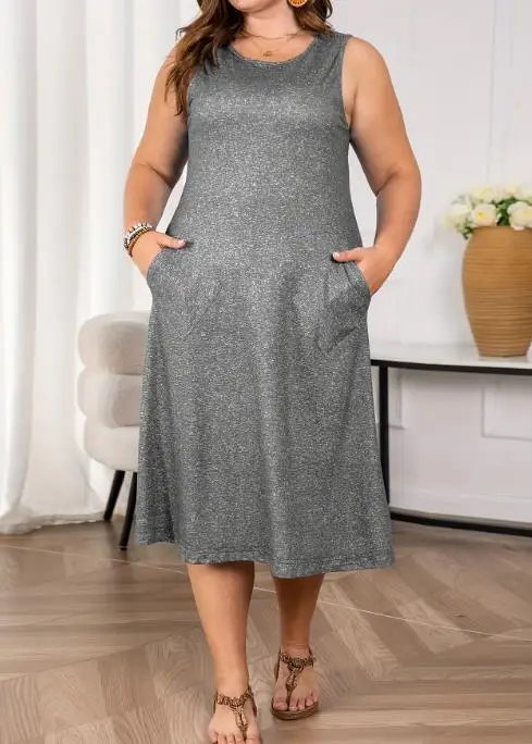 Robe en Denim à Manches Courtes pour Femme, Tenue Décontractée, Col Polo, Ligne A, Poche, Design Personnalisé, Longue, Printemps et Été 2025