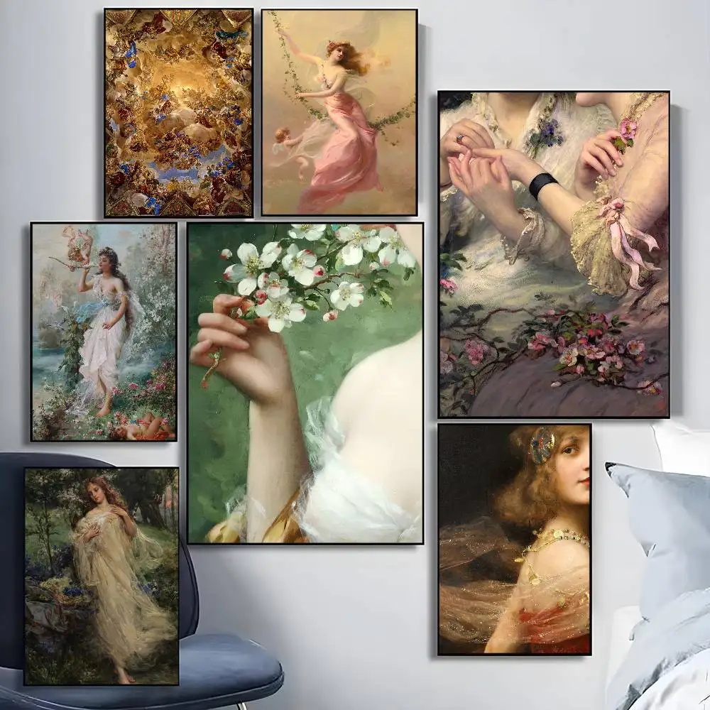 

Renaissance Art Aesthetics Poster Waterproof HD Art Wall Decal Self-Adhesive Print. Aesthetic Home Room Decor for Living Room Be