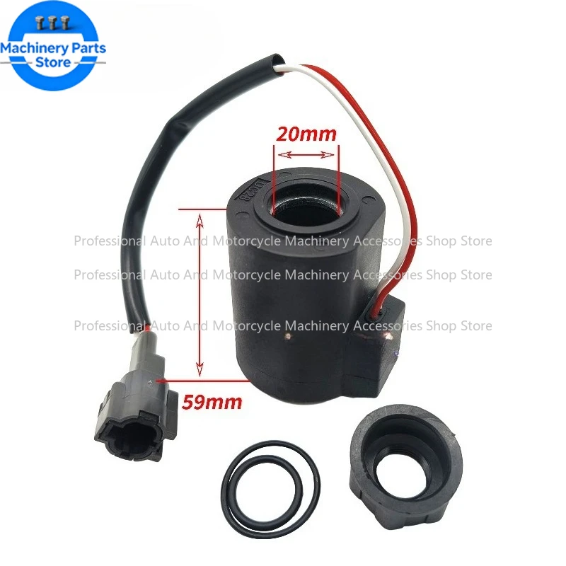 For Kato HD512 820 1023 1430-1 -2- 3 Pilot Solenoid Valve Coil, Rotation Rotation Excavator Parts