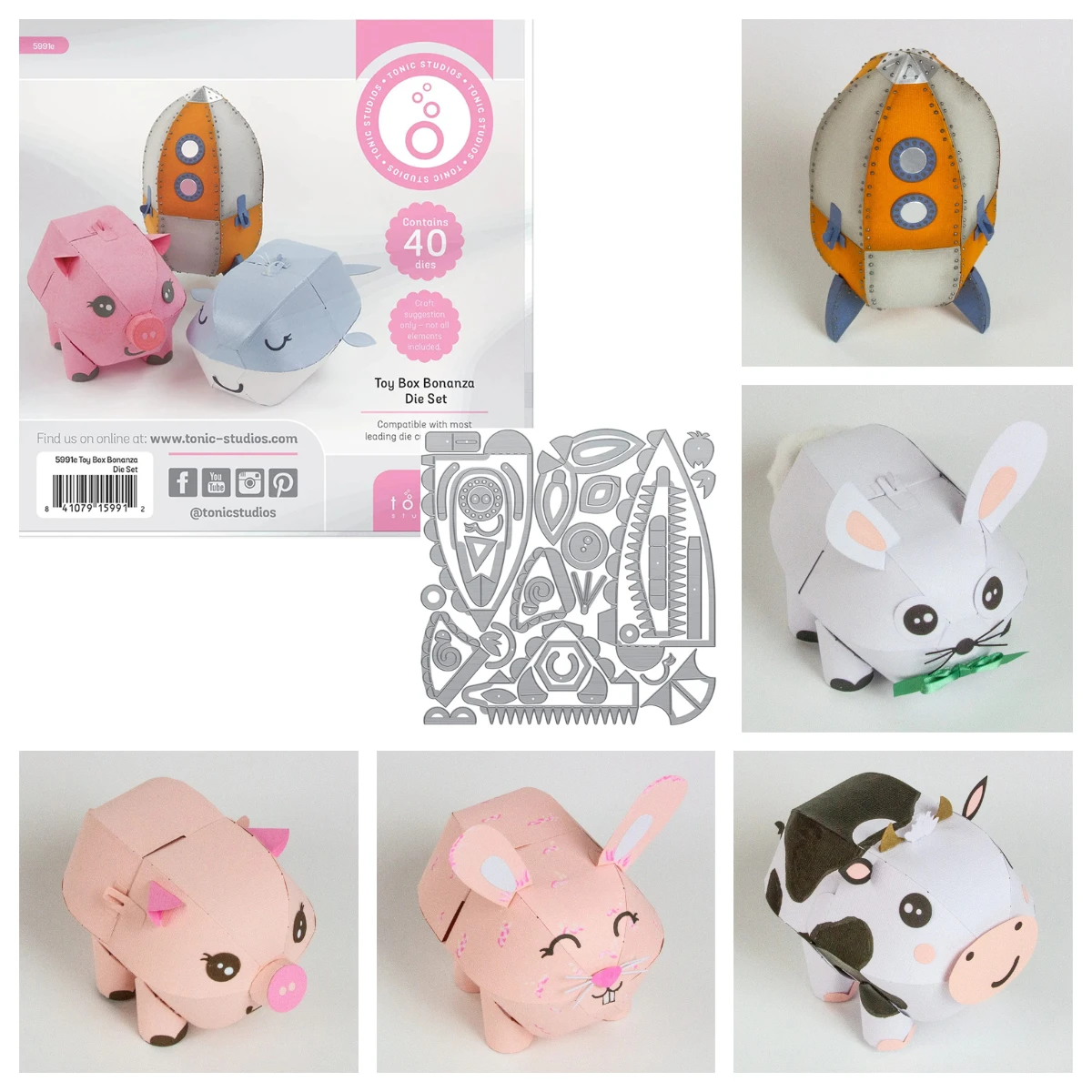 

Metal Cutting Dies Scrapbook Diary Toy Box Bonanza Create & Make Die Set Decoration Embossing Template DIY Paper Card Handmade