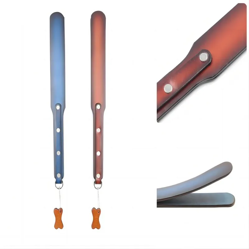 Inek derisi deri kırbaç çift katlı hakiki deri perçin dayak kürek sürme atlar kırbaç el yapımı Deluxe sürme kırpma