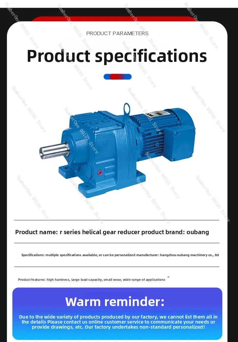 Four Major Series of Reducers R/S/K/F Vertical Horizontal Reducer Spiral Conveyor Belt Gear