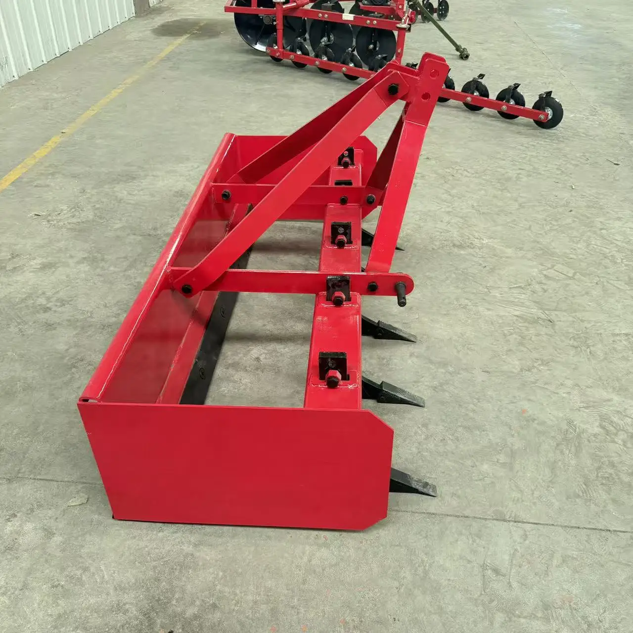 3 Point Hitch Box Scraper Land Leveler with Ripper Teeth for Farm Tractor Soil Leveling