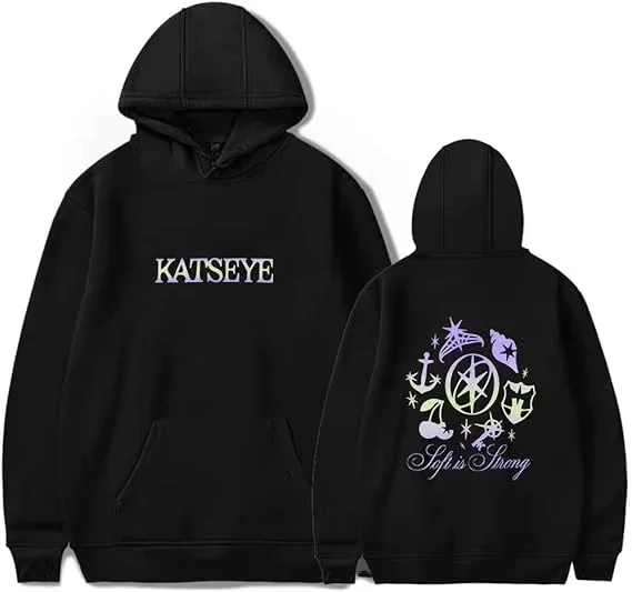 2026 Katseye Merch Distressed Hoodie environmental protection material Men Women Sweatshirt Tracksuit Pullover Coat Fashion res