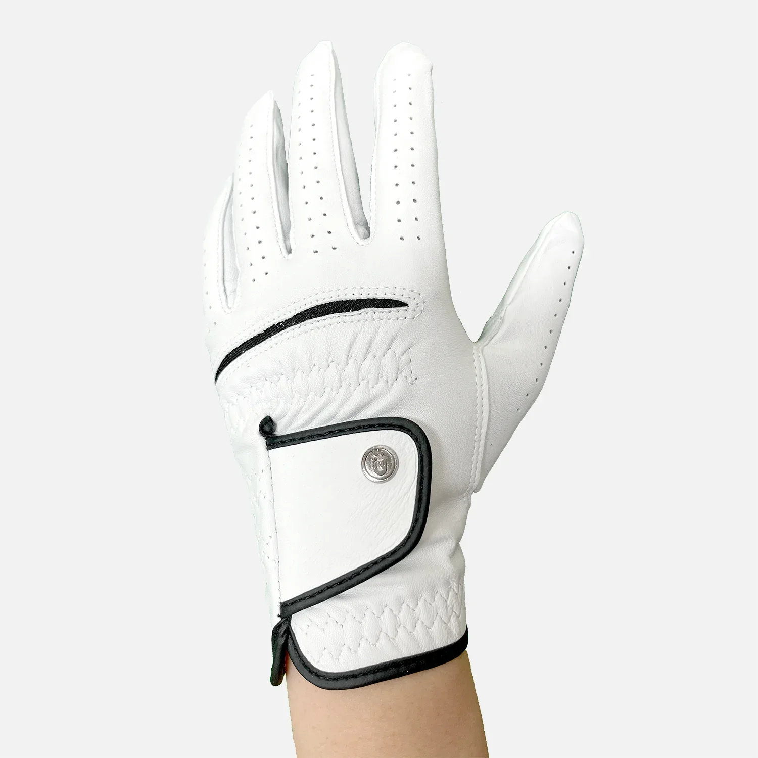 Men's Golf Sheepskin Glove Anti-slip Breathable Durable Left Hand Wear, Golf Sheepskin Glove Man Anti-slip Breathable