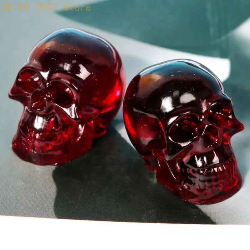 Resin Mold DIY Crafts Bracelet Pendant Silicone Mould Handmade Skull for Head Mo 55KA