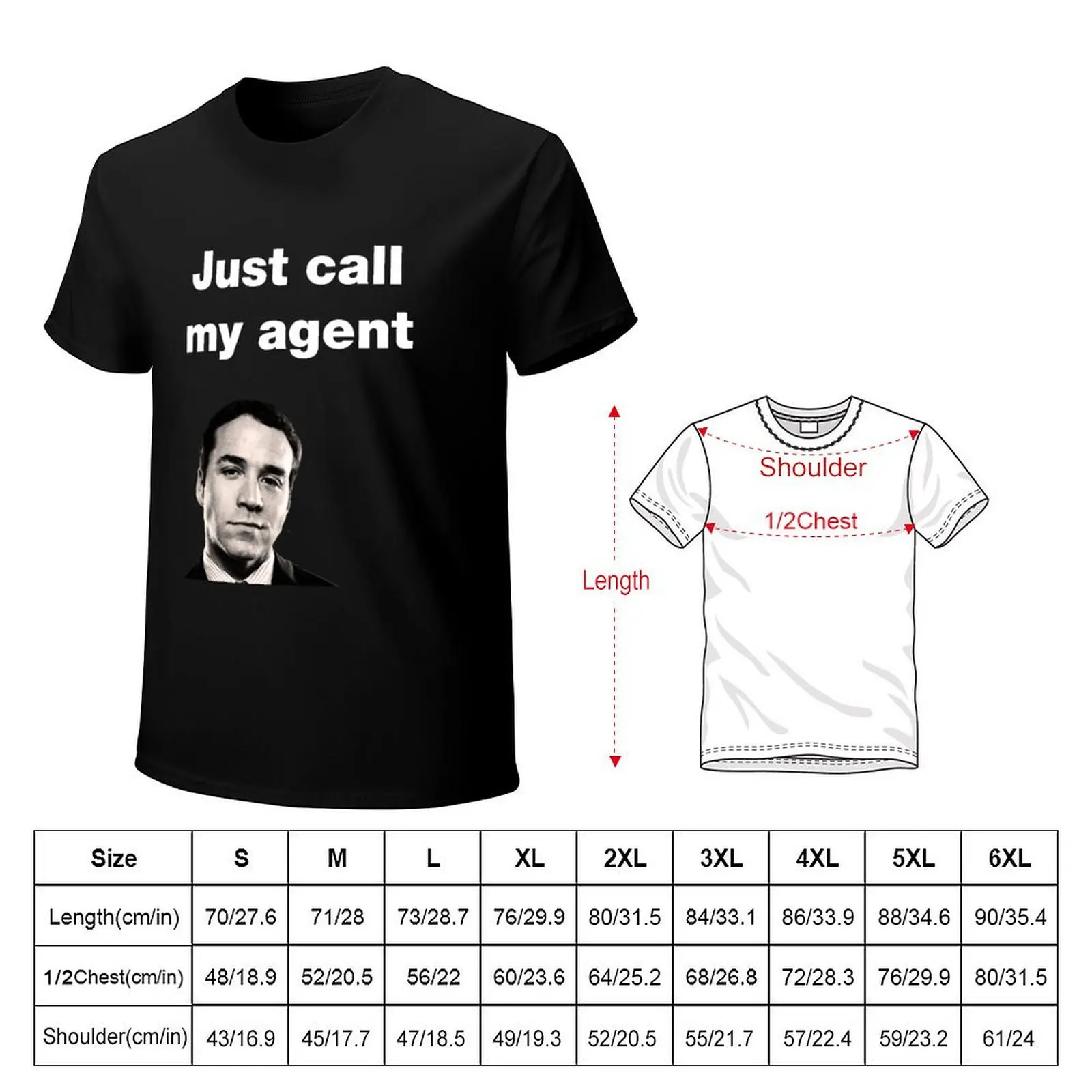 Ari Gold - Entourage - Just Call My Agent T-Shirt Abstract Pattern Print Top