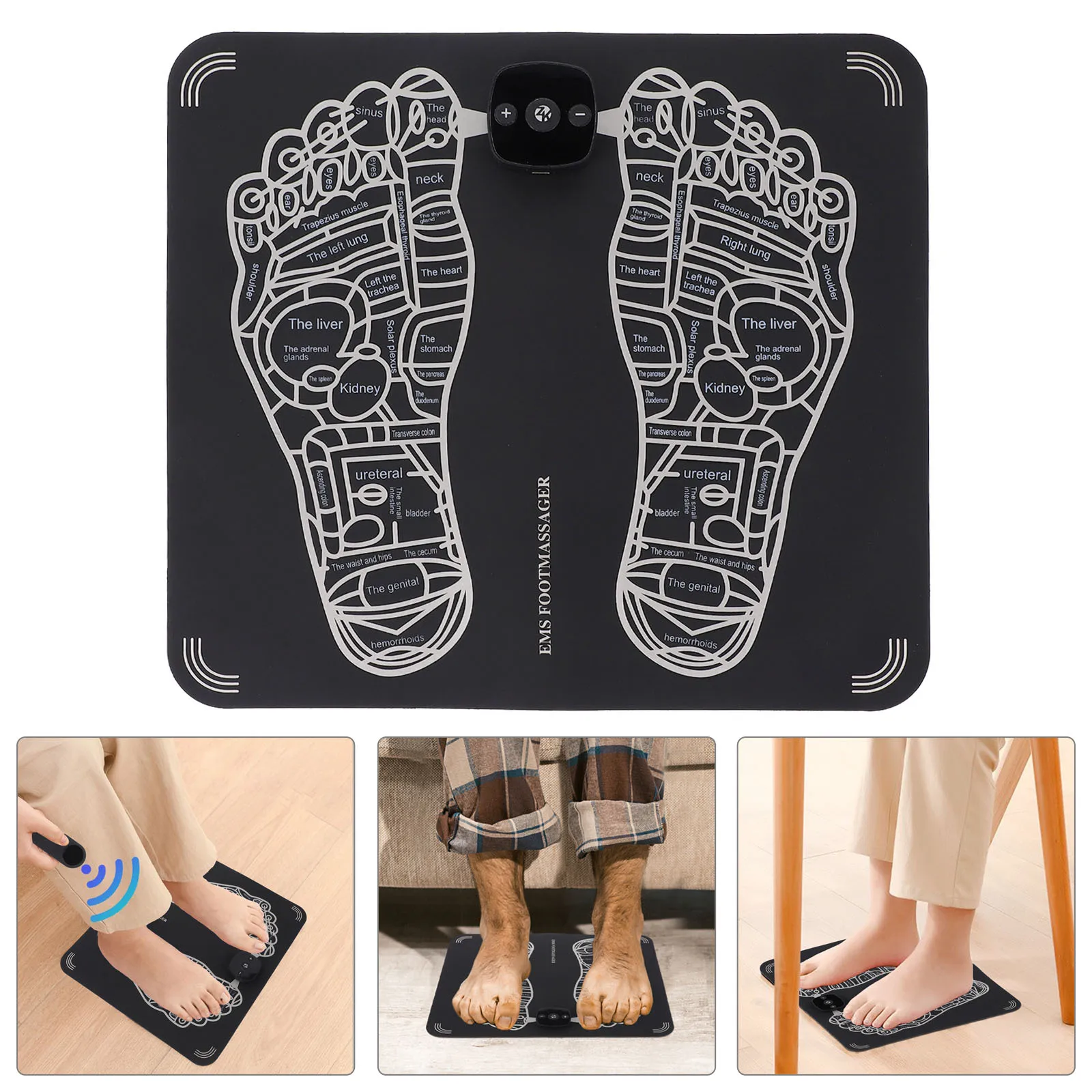 

1Pcs USB Charging Foot Massager Microcurrent Technology for Foot Fatigue Relief 6 Massage Modes Electric Sole Massager for Home