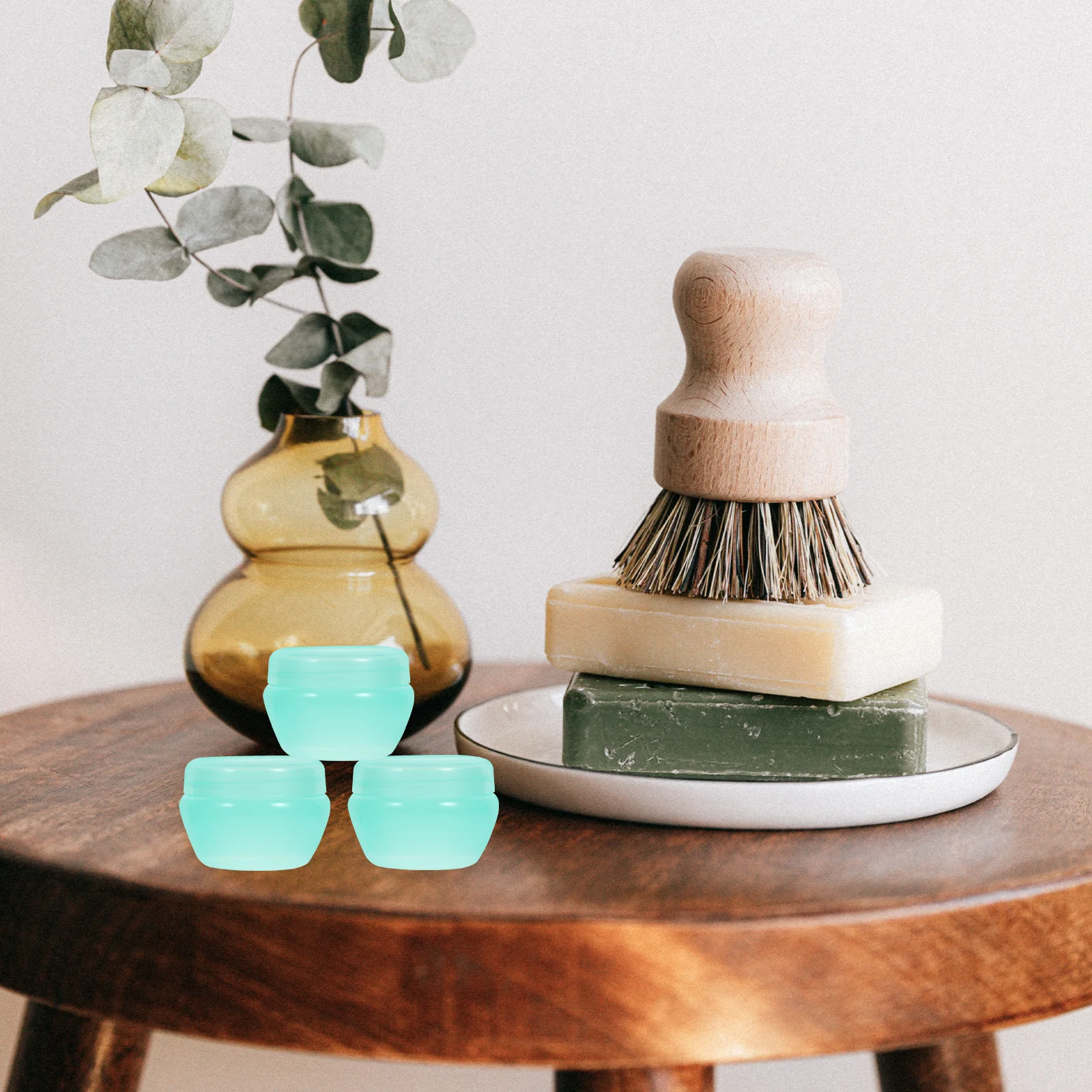 

25Pcs 10g Mushroom Shaped Empty Cream Jars Lightweight Travel Accessories Cosmetics Jars Plastic Jar Creams Container