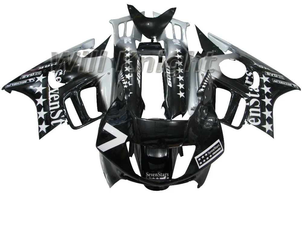 

Intelligent Library ABS Fairings For Honda CBR600 F3 95 96 Silver Black Seven Stars