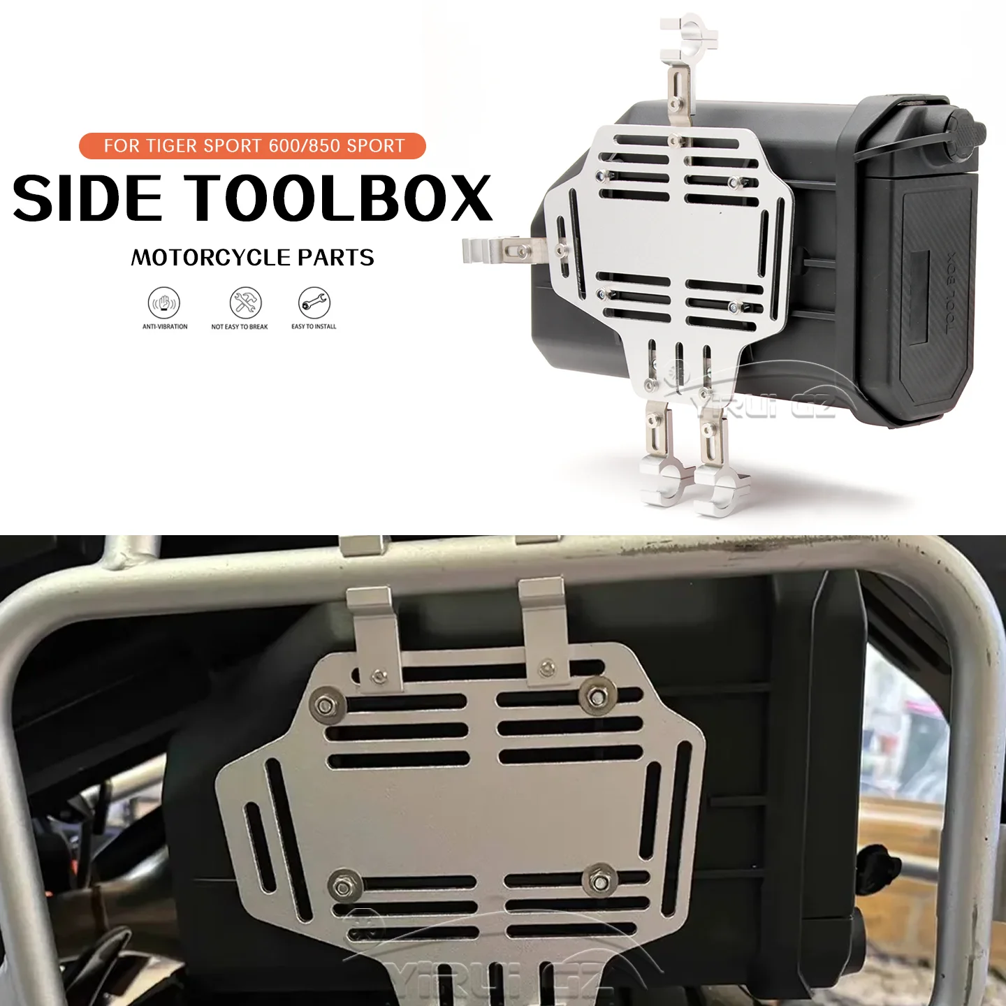 Motorcycle Toolbox Tool Box Waterproof Side Decorative Box First-aid/Breakdown kit Toolbox FOR TIGER SPORT 600/850 SPORT 600 850
