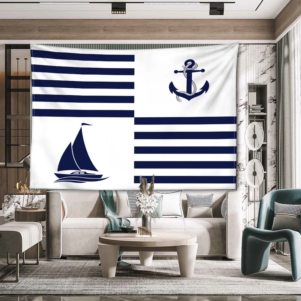 Blue Striped Boat R… - image