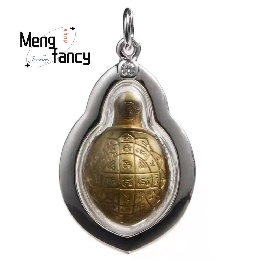 

Thai Buddhist Cards Turtle Necklace Pendant Exquisite High-grade Amulets and Mascots Handicraft Luxury Quality Fashion Jewelry