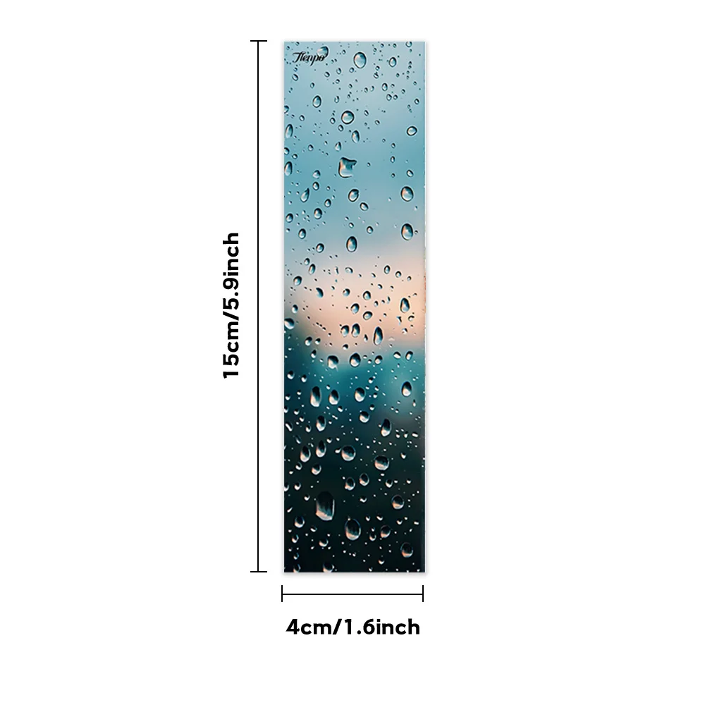 32pcs, Glass Water Droplet Themed Bookmarks, Christmas, Teacher Gift, Back-To-School Holiday Gifts, Creative Artistic Designs